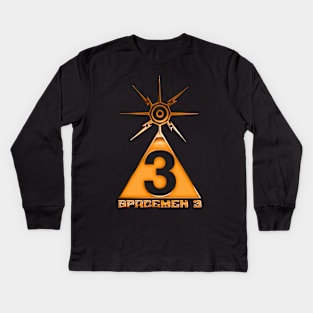 Spacemen 3 \/\/\/\ Gold Retro Fan Design Kids Long Sleeve T-Shirt